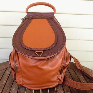 Brand new genuine leather backpack made in Italy